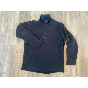 Patagonia Large Performance Base Layer Black Pullover 1/4 Zip Capilene